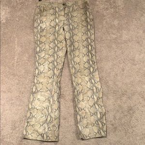 Arden B Snakeskin Pants